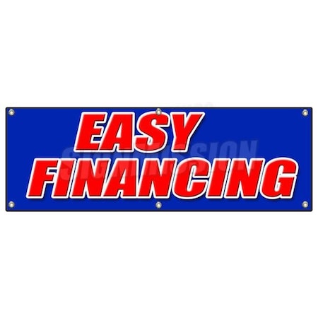 Signmission EASY FINANCING BANNER SIGN money cash credit finance payment bank B-72 Easy Financing
